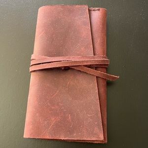 PORTLAND LEATHER GOODS Wrap Rancher Wallet in Merlot. RARE!!